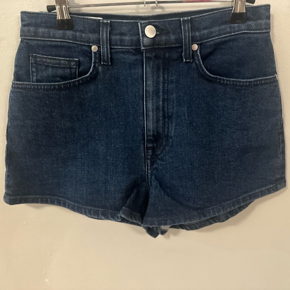 BLDWN Brie Denim Shorts in Aura Blue 25 - Picture 3 of 5